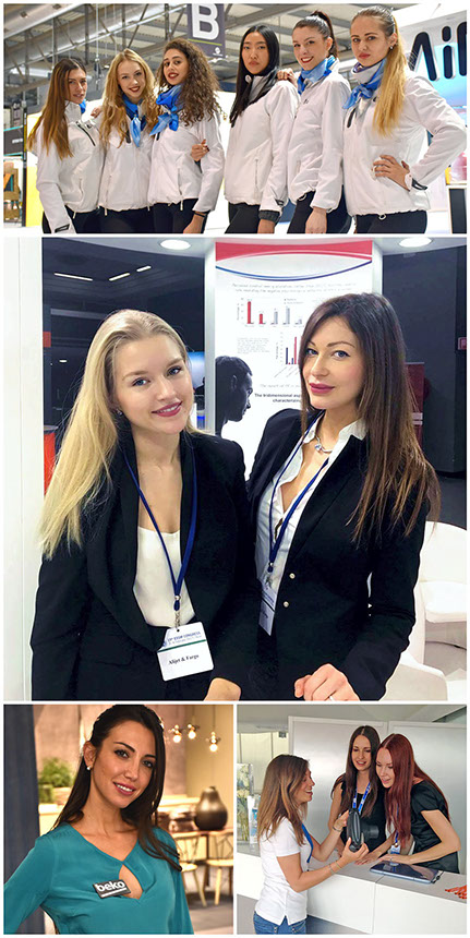 Professional hospitality staff welcoming guests at a New York event